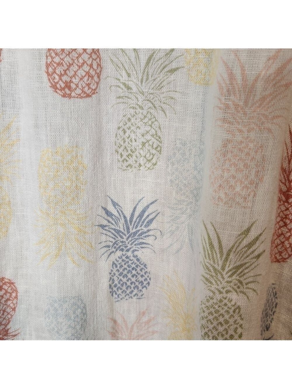 RAILS CHARLI RAINBOW PINEAPPLE LIGHTWEIGHT LINEN BLEND BUTTON DOWN SHIRT XS / S - Picture 11 of 14